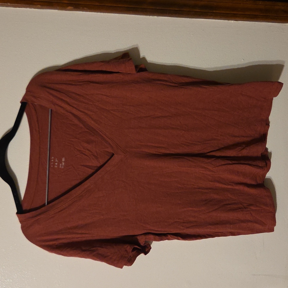 a new day Terracotta V-Neck Top